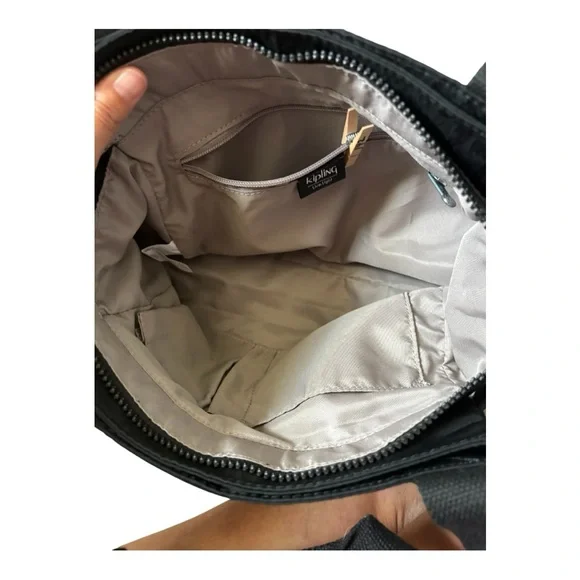 Kipling Elysia Black Shoulder Bag Purse Crossbody - Picture 13 of 15